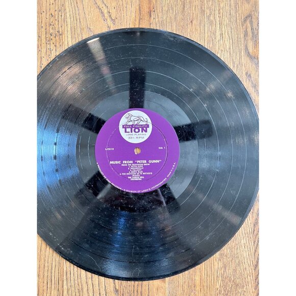 Music From "Peter Gunn" Vinyl Record By Henry Mancini 33 1/3 RPM 1959 Lion Recor - Picture 4 of 4